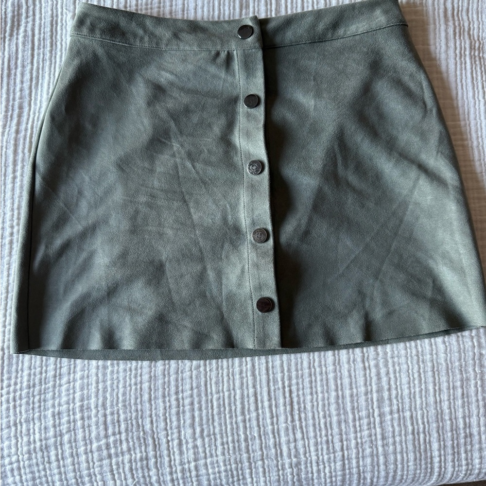 Naked Zebra green mini skirt M